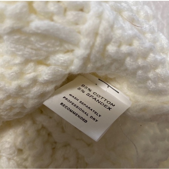 SHEKOU Twisted Knit Cable Sweater Women Size S - Picture 6 of 7